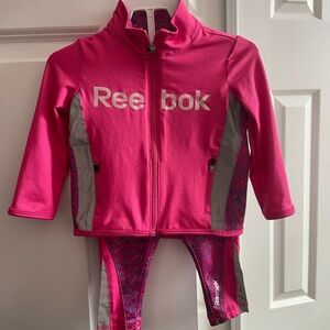Reebok Kids Fuchsia and Gray Athletic Set